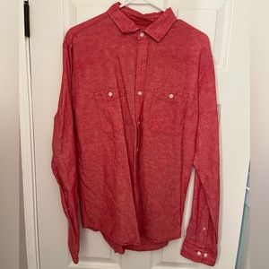 Express Men’s Button Down Casual Dress Shirt, Size Large